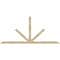 Ekena Millwork Saratoga Rough Sawn Timber Gable Bracket, Douglas Fir, 108"W x 49"H x 4"D x 4"F, 11/12 Pitch GBW108X49X0404SAR00RDF - alternate 1
